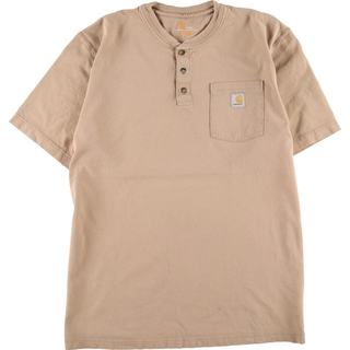 ビッグサイズ カーハート Carhartt ORIGINAL FIT ヘンリーネック 半袖 ポケットTシャツ メンズXXL /eaa324437