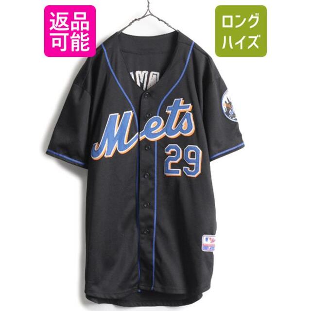 MLB オフィシャル Majestic メッツ ベースボール シャツ L 野球 新作