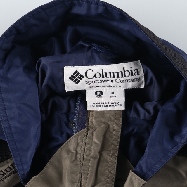 Columbia ナイロンジャケット　コロンビア　マレーシア製　美品　刺繍　L