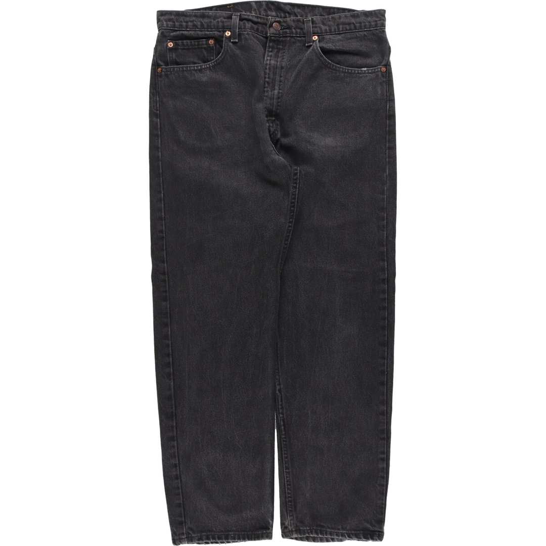 90年代 リーバイス Levi's 505 REGULAR FIT STRAIGHT LEG ブラックジーンズ テーパードデニムパンツ USA製 メンズw37 ヴィンテージ /eaa33185464cm裾周り