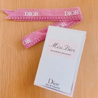 ディオール(Dior)の【未使用】リボン付き　ミスディオール　ブルーミングブーケ 1ml(サンプル/トライアルキット)