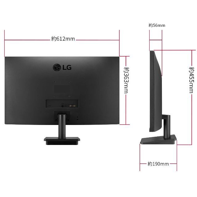 LG フレームレス モニター ディスプレイ 27MP400-B 27インチフルH