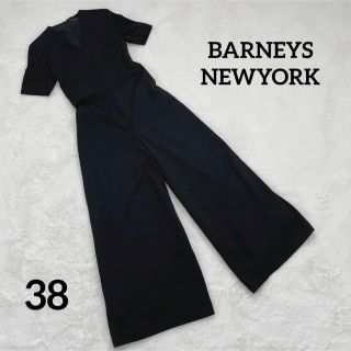 バーニーズニューヨーク(BARNEYS NEW YORK)の【美品】BARNEYS NEWYORK オールインワン M つなぎ 半袖 日本製(オールインワン)