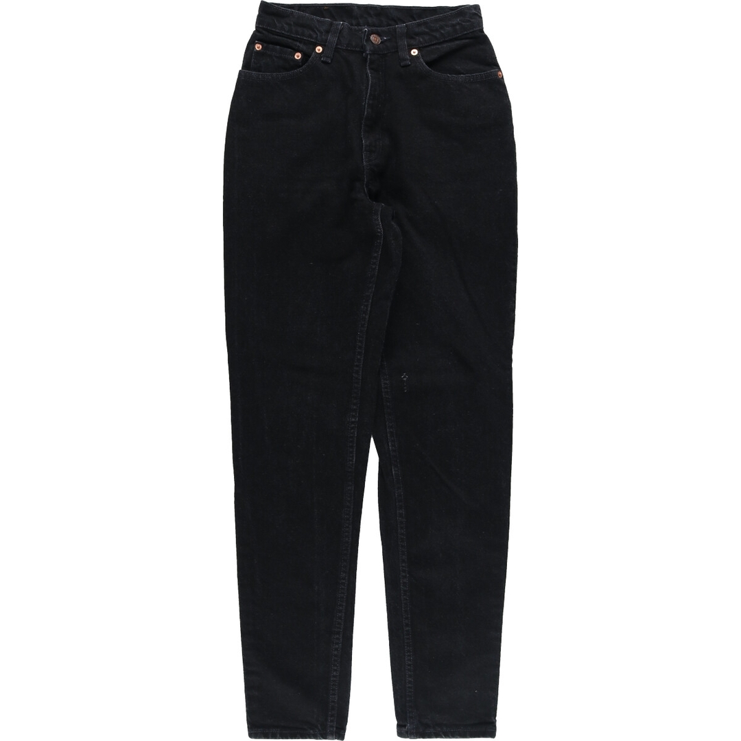 90年代 リーバイス Levi's 512 SLIM FIT TAPERED LEG ブラックジーンズ テーパードデニムパンツ USA製 レディースL(w28) ヴィンテージ /eaa331635