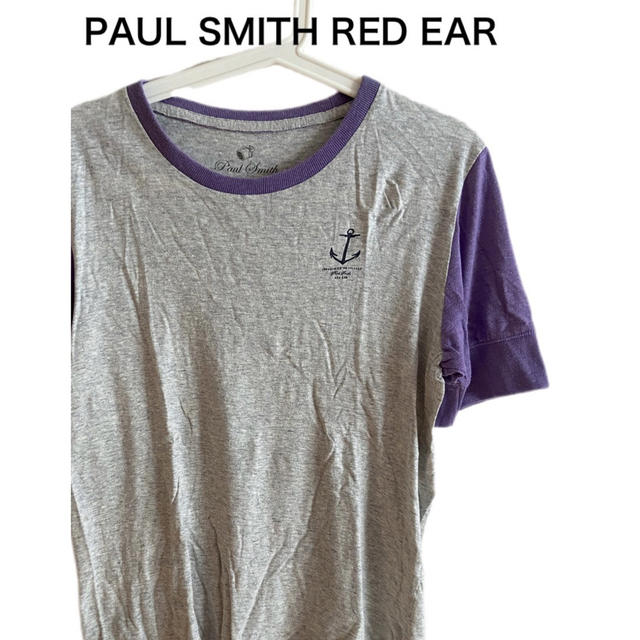 RED EAR(レッドイヤー)のPAUL SMITH RED EAR レッドイアー ツートン Tシャツ パープル メンズのトップス(Tシャツ/カットソー(半袖/袖なし))の商品写真