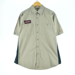 ディッキーズ(Dickies)の古着 ディッキーズ Dickies 半袖 ワークシャツ メンズXL /eaa331259(シャツ)