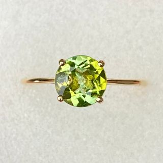 K18YG グリーントルマリン リング 0.923ct