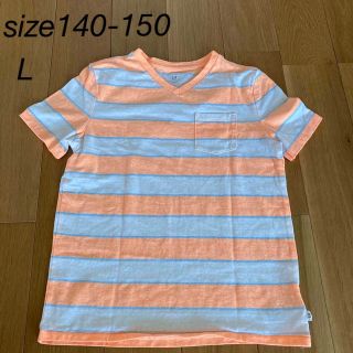 ギャップキッズ(GAP Kids)のGAP Kids   140 -150  Tシャツ ボーダー　ポケット付き　V字(Tシャツ/カットソー)