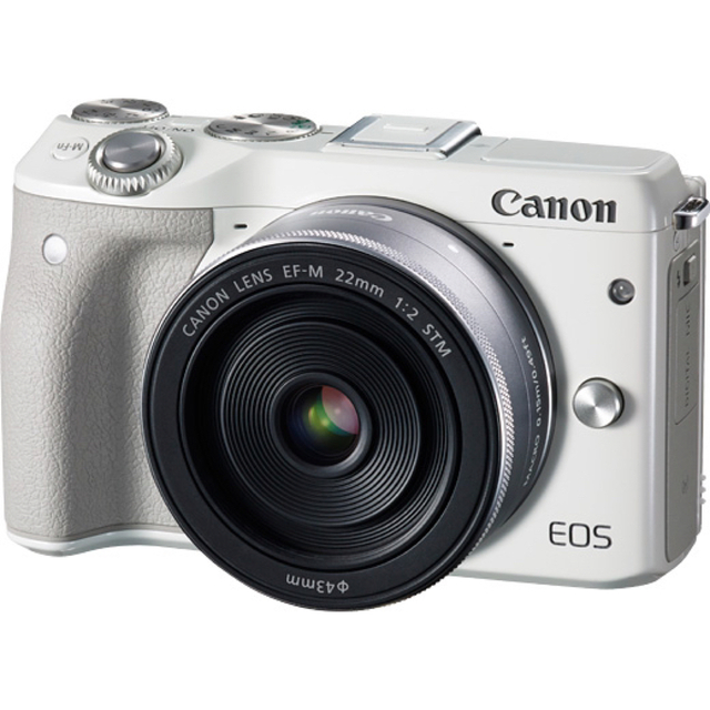最安値挑戦 Canon キャノン ミラーレス一眼カメラ EOS M3 ダブルレンズキット ホワイト EF-M15-45mm F3.5-6.3 IS  STM EF-M22mm F2 付属 EOSM3WH-WLK2