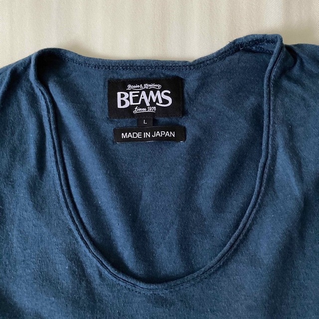 BEAMS(ビームス)のBEAMS  ビームス　シンプルTシャツ　メンズ　L  青緑色 メンズのトップス(Tシャツ/カットソー(半袖/袖なし))の商品写真