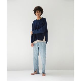 クロ(KURO)のKURO クロ　SLIT DENIM PANTS スリット デニム サイズ32(デニム/ジーンズ)