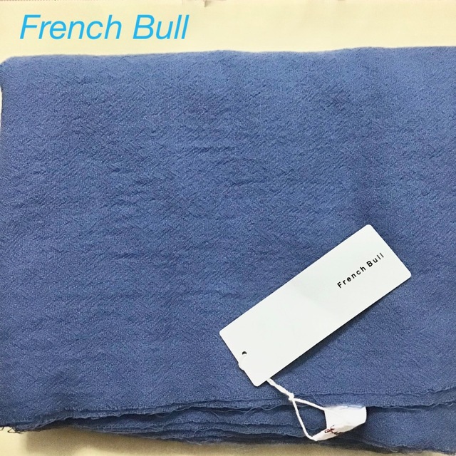 ストール/パシュミナFrench Bull ナイトスカイストール　ブルーグレー　大判　ストール　新品