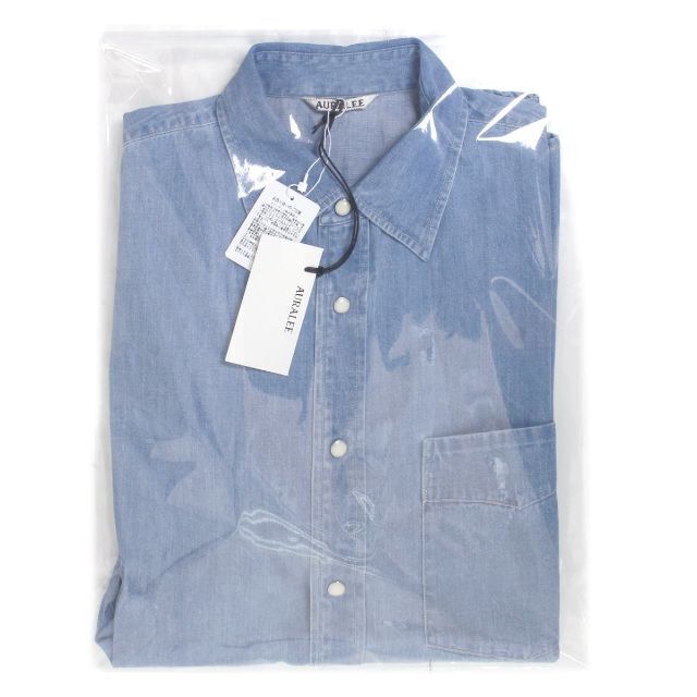 AURALEE(オーラリー)のAURALEE SELVEDGE SUPER LIGHT DENIM SHIRT メンズのトップス(シャツ)の商品写真