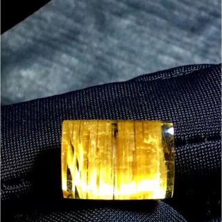 天然タイチンクオーツ リング ×