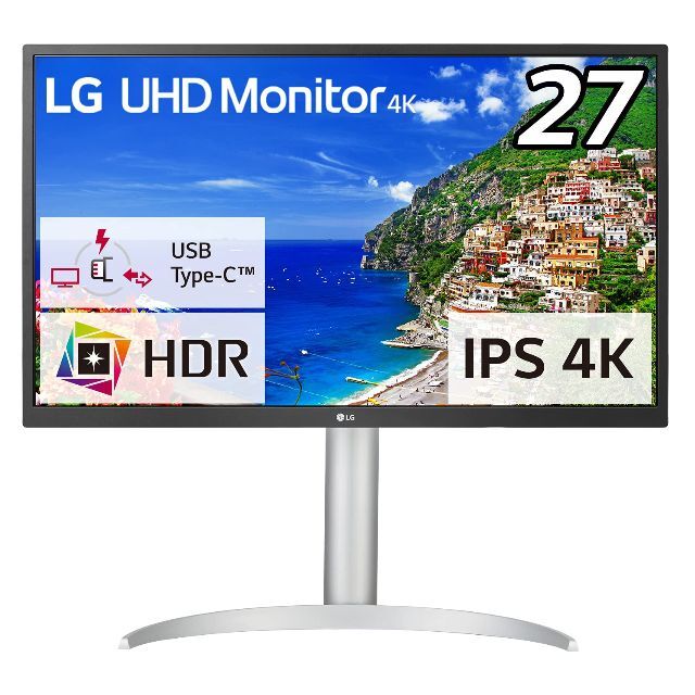 LG モニター ディスプレイ 27UP550N-W 27インチ4KHDRIPSア