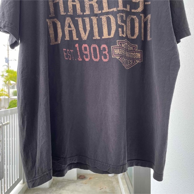 Harley Davidson(ハーレーダビッドソン)の希少★ヴィンテージ★ ハーレーダビッドソン プリントTシャツ ブラック L メンズのトップス(Tシャツ/カットソー(半袖/袖なし))の商品写真