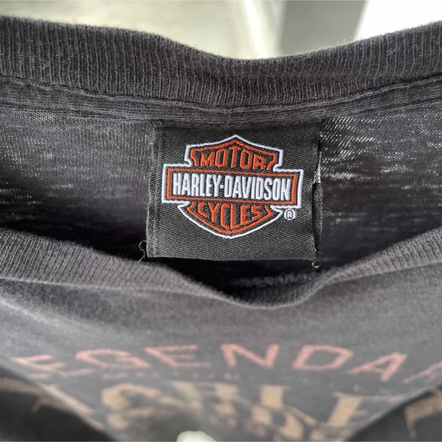 Harley Davidson(ハーレーダビッドソン)の希少★ヴィンテージ★ ハーレーダビッドソン プリントTシャツ ブラック L メンズのトップス(Tシャツ/カットソー(半袖/袖なし))の商品写真