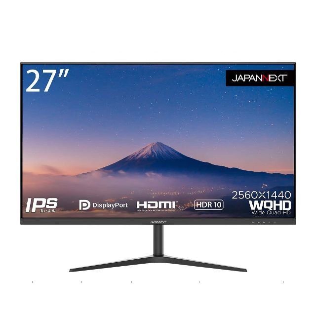 JAPANNEXT 27インチ WQHD2560 x 1440 液晶モニター JPC/タブレット