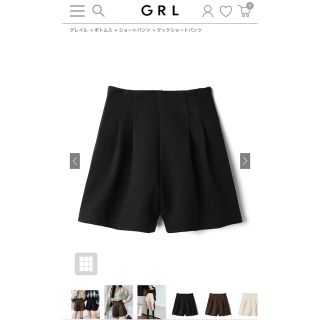 グレイル(GRL)のレディース タックショートパンツ(ショートパンツ)