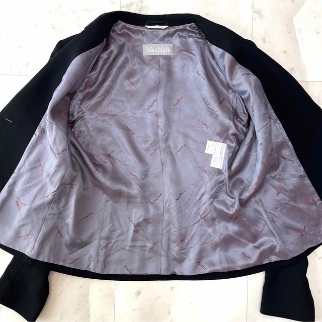 極美品♪サイズ42 マックスマーラMaxMara テーラードジャケット 内側