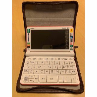 カシオ(CASIO)の(ケース付) CASIOエクスワード高校生モデルXD-SX4800 オレンジ色(電子ブックリーダー)