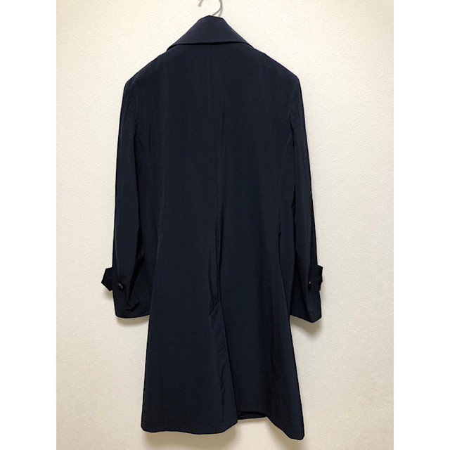 新品1 piu 1 uguale 3定9万20SSナイロンステンカラーコートⅣ紺 いい