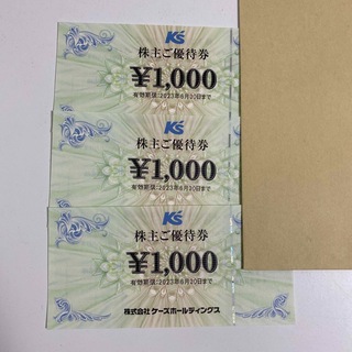 ケーズデンキ　株主優待　3000円分(ショッピング)