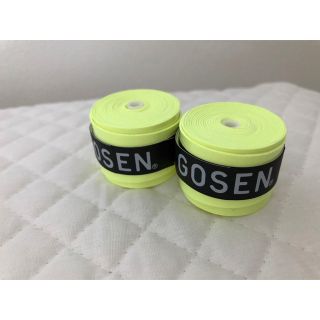 ゴーセン(GOSEN)のGOSEN グリップテープ 2個★迅速発送 蛍光黄色ゴーセン マイバチ色変更可(その他)