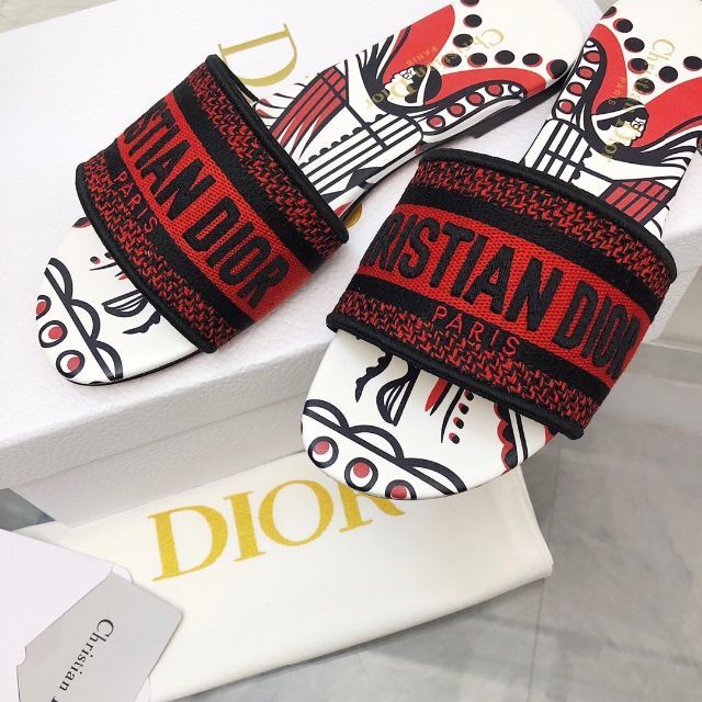 DIOR DWAY ロゴ ミュール フラット サンダル オンラインショップ www