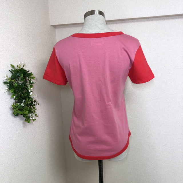 agnes b.(アニエスベー)のagnes b.アニエスベーポワンディロニーのピンクのTシャツL レディースのトップス(Tシャツ(半袖/袖なし))の商品写真