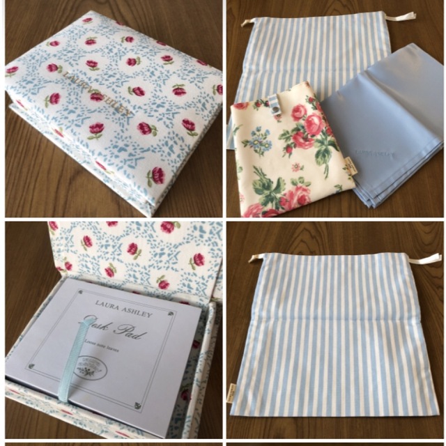 LAURA ASHLEY(ローラアシュレイ)の『専用』LAURA ASHLEYのオムツシートセット&デスクパッド(未使用品) キッズ/ベビー/マタニティのおむつ/トイレ用品(おむつ替えマット)の商品写真