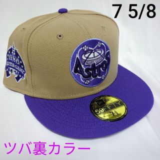 ニューエラー(NEW ERA)の新品　海外限定　ツバ裏ラベンダー　NEWERA　CAP　カスタム　7 5/8(キャップ)