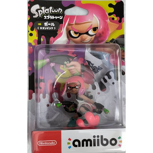 任天堂(ニンテンドウ)のamiibo ガール【ネオンピンク】（スプラトゥーンシリーズ） エンタメ/ホビーのフィギュア(ゲームキャラクター)の商品写真