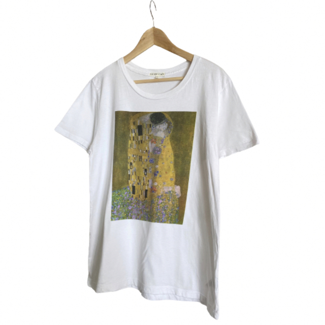 グスタフ・クリムト Gustav Klimt 接吻 The Kiss TシャツL 新しい