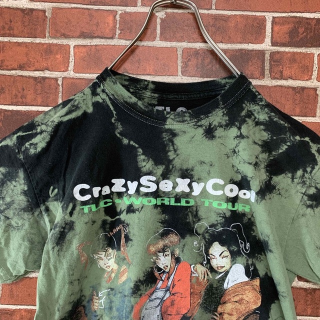 MUSIC TEE(ミュージックティー)の【希少】TLC ワールドツアー　CrazySexyCool タイダイラップTee メンズのトップス(Tシャツ/カットソー(半袖/袖なし))の商品写真