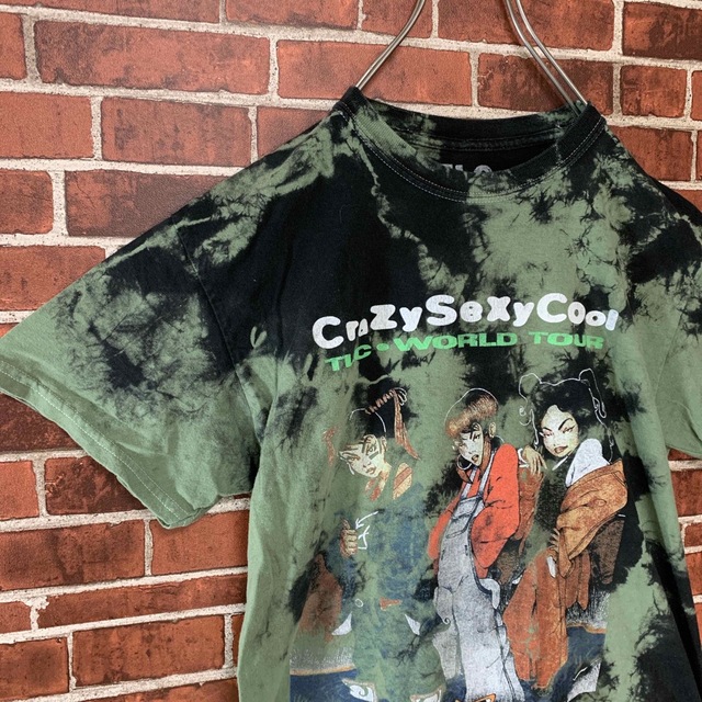 MUSIC TEE(ミュージックティー)の【希少】TLC ワールドツアー　CrazySexyCool タイダイラップTee メンズのトップス(Tシャツ/カットソー(半袖/袖なし))の商品写真