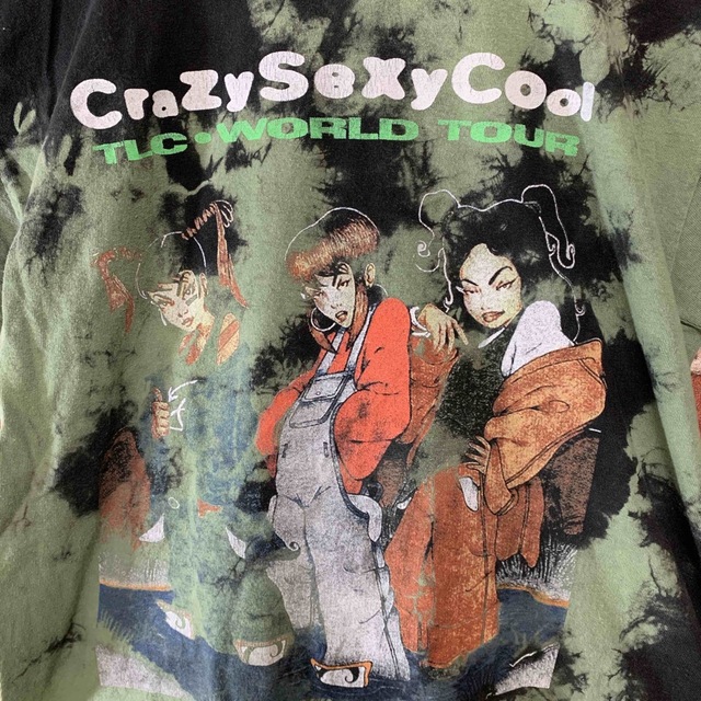 MUSIC TEE(ミュージックティー)の【希少】TLC ワールドツアー　CrazySexyCool タイダイラップTee メンズのトップス(Tシャツ/カットソー(半袖/袖なし))の商品写真