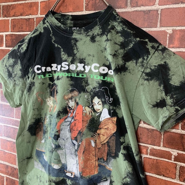 MUSIC TEE(ミュージックティー)の【希少】TLC ワールドツアー　CrazySexyCool タイダイラップTee メンズのトップス(Tシャツ/カットソー(半袖/袖なし))の商品写真