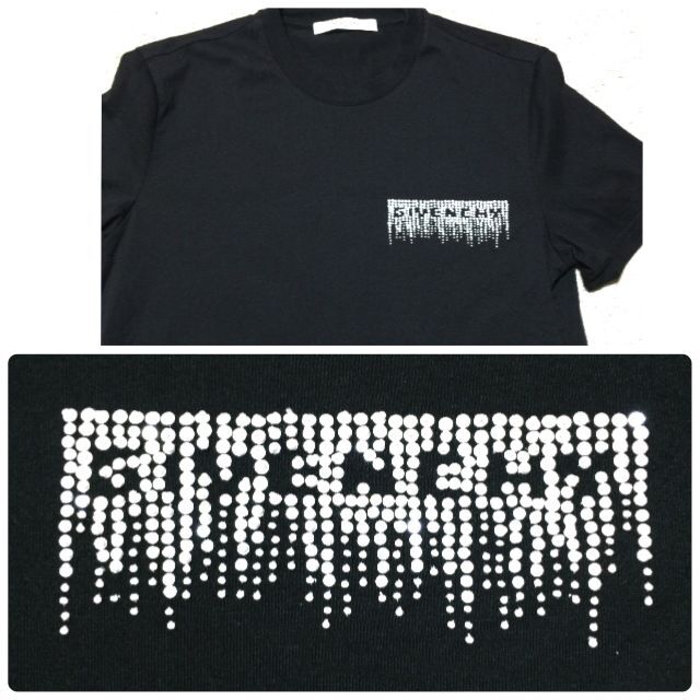 GIVENCHY Tシャツ M/ジバンシィ スパンコール ロゴ SLIM FIT