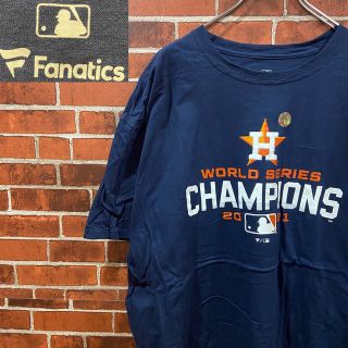 メジャーリーグベースボール(MLB)のK127 Fanatics MLB 古着 プリントTシャツ ネイビー カレッジT(Tシャツ/カットソー(半袖/袖なし))