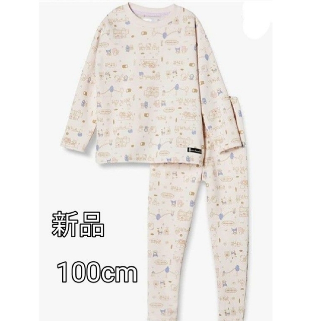 サンリオ(サンリオ)の新品★サンリオ★パジャマ　100cm　上下セット 女の子 長袖 ルームウエア キッズ/ベビー/マタニティのキッズ服女の子用(90cm~)(パジャマ)の商品写真