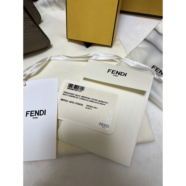 FENDI(フェンディ)のFENDI ピーカブー セレリア アイシーユー 極美品 レディースのバッグ(ハンドバッグ)の商品写真