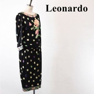 レオナール(LEONARD)のSL AI0030 高級 LEONARD レオナール 花柄 総柄 ロング マキシ(ロングワンピース/マキシワンピース)