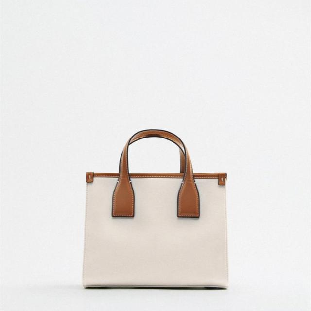 ZARA - ZARA キャンバスミニトートバッグの通販 by K|ザラなら ZARA - ZARA キャンバスミニトートバッグの通販 by K|ザラなら