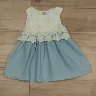 プティマイン(petit main)のpetit mainプティマイン ワンピース 花柄 90サイズ(ワンピース)