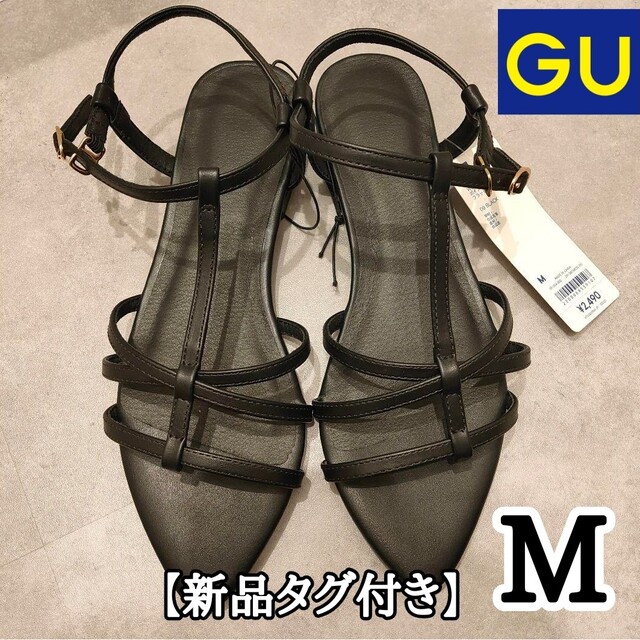 GU - 【新品タグ付き】gu ポインテッドフラットサンダルの通販 by 🎀mi