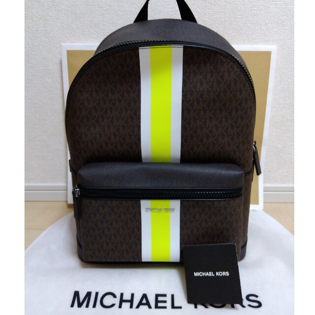 MICHAEL KORS MEN バックパック - MKシグネチャー ブラウン 【第1位