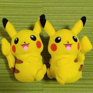 ポケモン(ポケモン)のピカチュウ　ぬいぐるみ　オスメスペア(キャラクターグッズ)