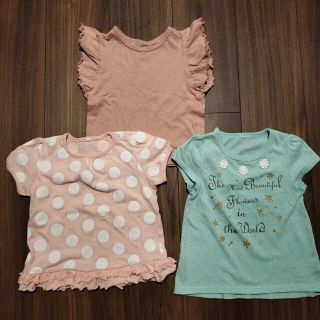 ニシマツヤ(西松屋)の女の子用　Ｔシャツ　3枚組(Tシャツ/カットソー)