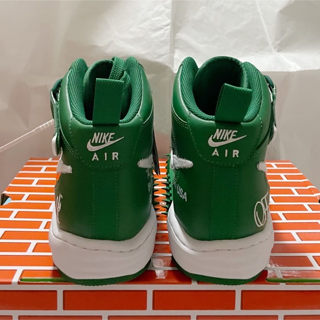 NIKE(ナイキ)のOff-White Nike Air Force 1 Mid Green 緑 メンズの靴/シューズ(スニーカー)の商品写真